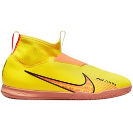 Nike Zoom Mercurial Superfly 9 Academy Ic Jr DJ5615 780 zapatos de fútbol amarillo amarillos