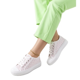 Deportivas Chelms blancas y rosas blanco