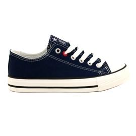 News Zapatillas juveniles empatadas azul marino 8sp30-4723