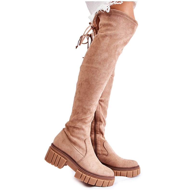 PS1 Botas Mujer Ante Beige Cheera Workers PS1 Botas Mujer Ante Beige Cheera Workers