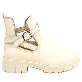 Botines con aberturas Korina Beige