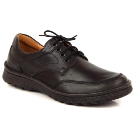 Zapatos negros de piel para hombre Łukbut 947