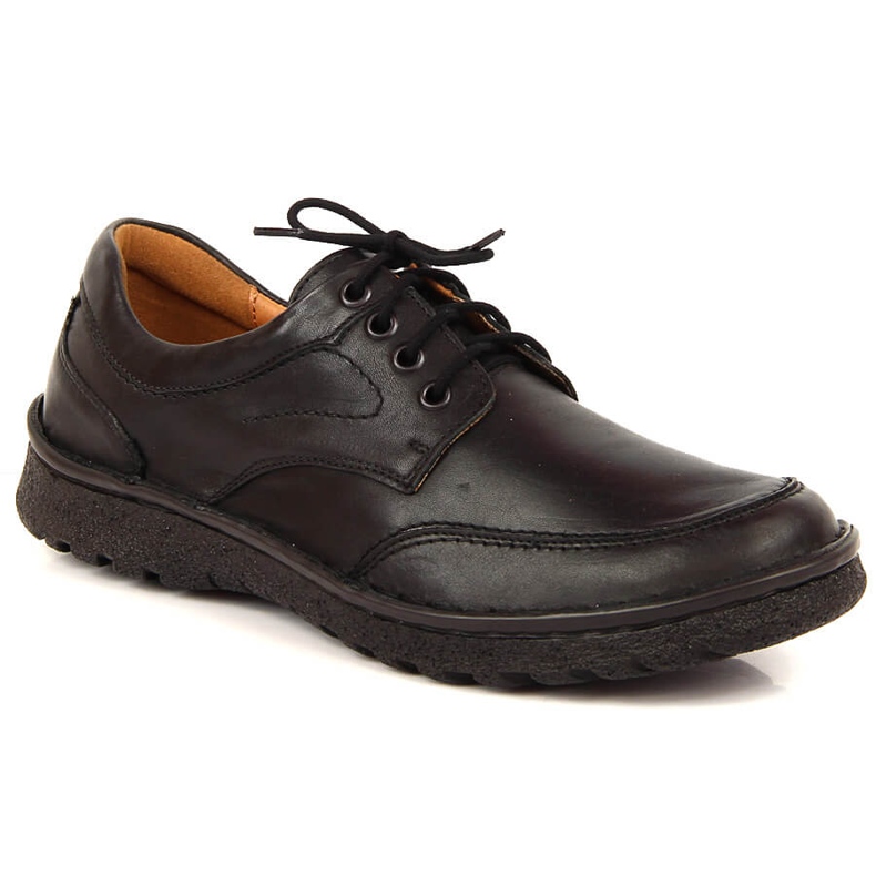 Zapatos negros de piel para hombre Łukbut 947 Zapatos negros de piel para hombre Łukbut 947