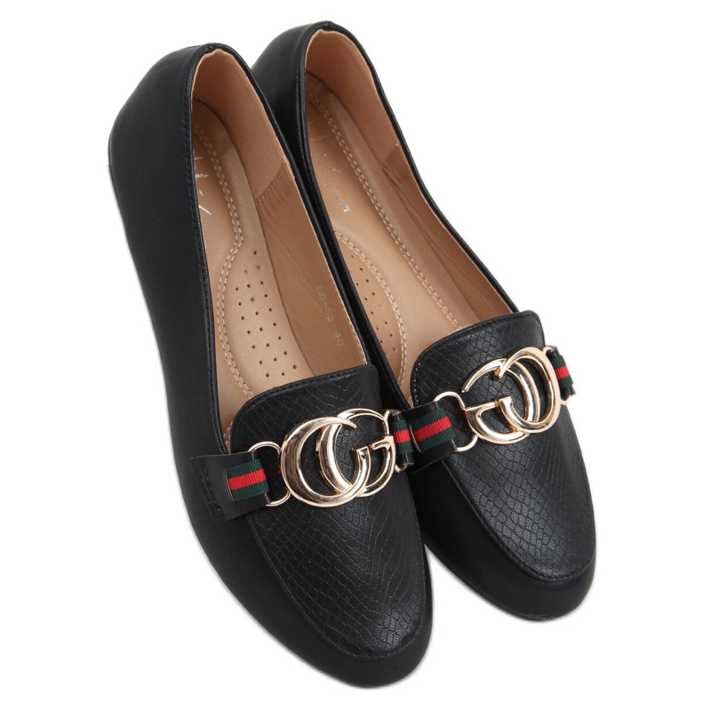 Mocasines mujer Cristal Negro