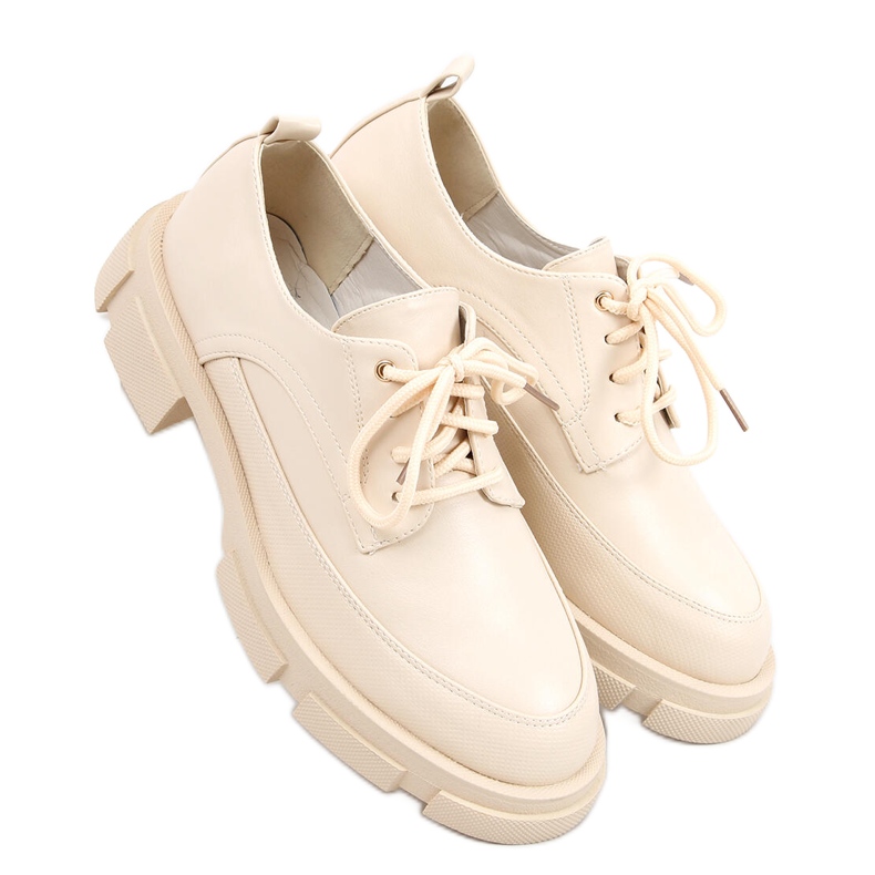 Mocasín con suela alta Unna Beige