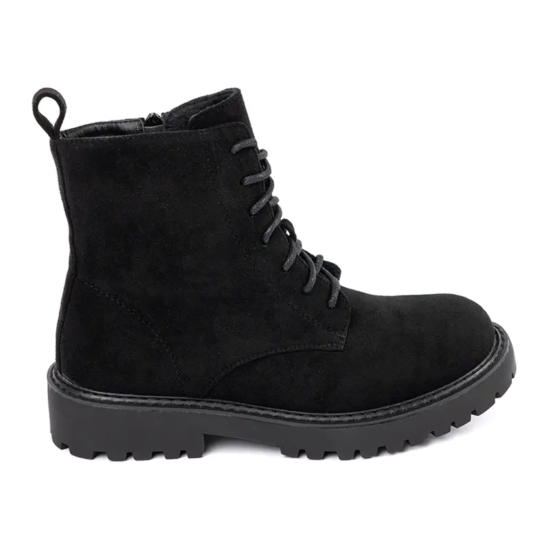 Botas de montaña de mujer de ante negro