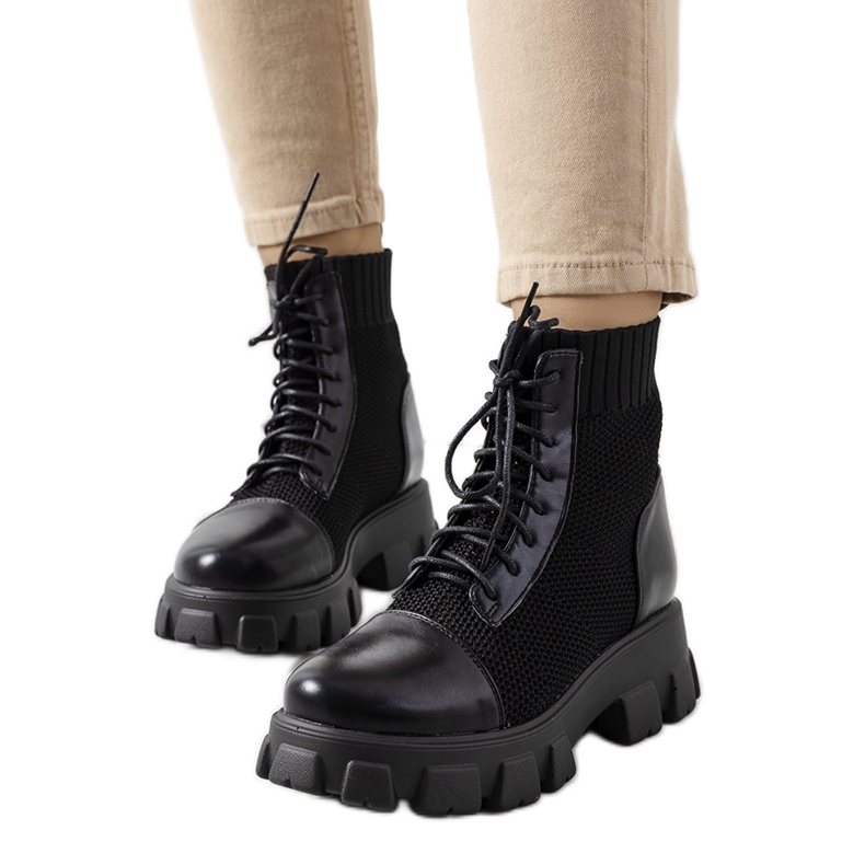 Botas negras de mujer de Lewers negro