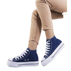 Zapatillas azul marino en la plataforma Korgay Zapatillas azul marino en la plataforma Korgay