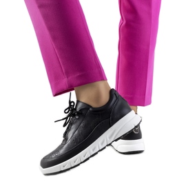 Deportivas Kaypa de piel negra negro