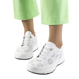 Deportivas Kaypa de piel blanca blanco