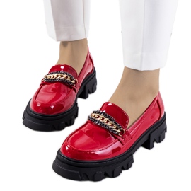 Zapatos Alcione lacado rojo