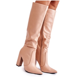 WD1 Botas Clasicas En Una Barra Desnuda Mayra beige WD1 Botas Clasicas En Una Barra Desnuda Mayra beige