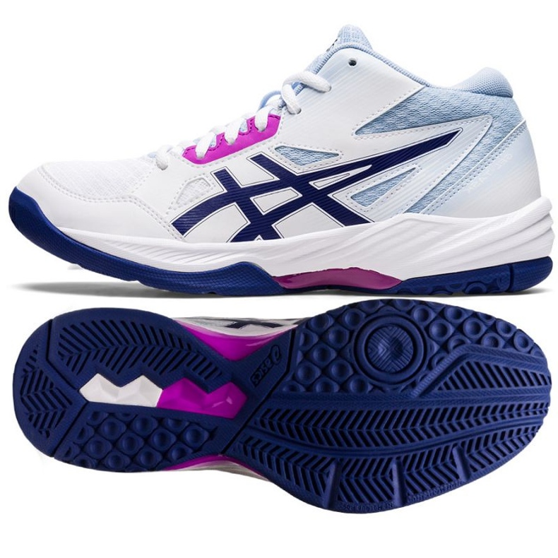 Zapatillas de voleibol Asics Gel-Task Mt 3 W 1072A081 101 blanco blanco