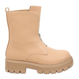 Botas beige militar Laura Camel