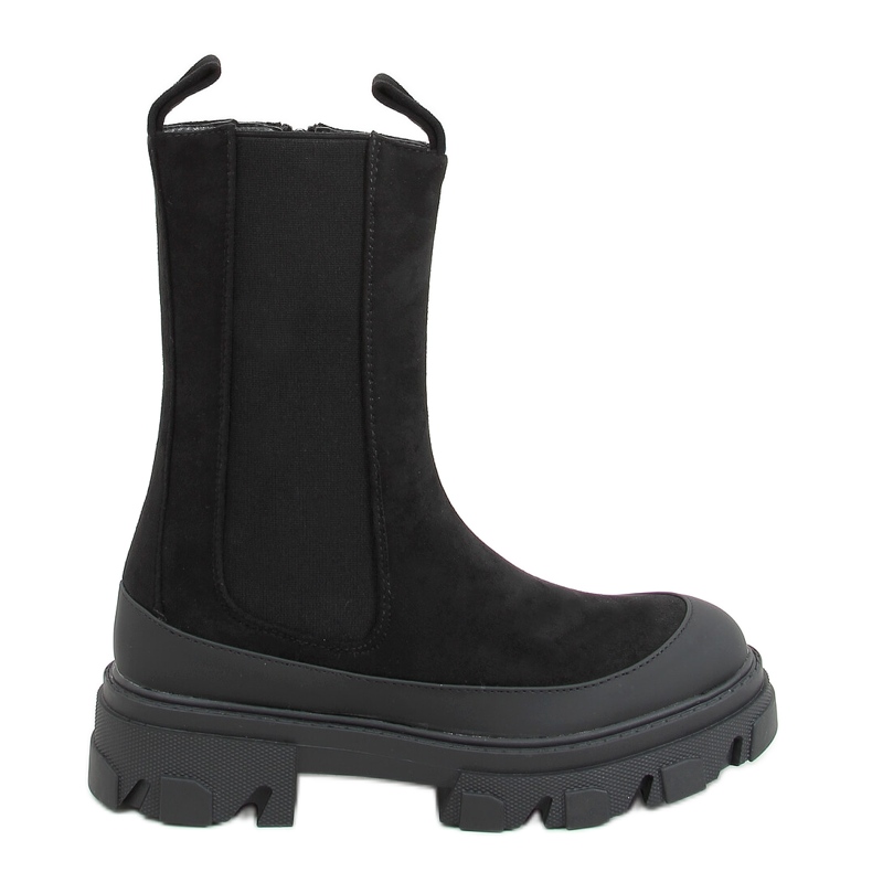 Botines Chelsea altos Telma Negro