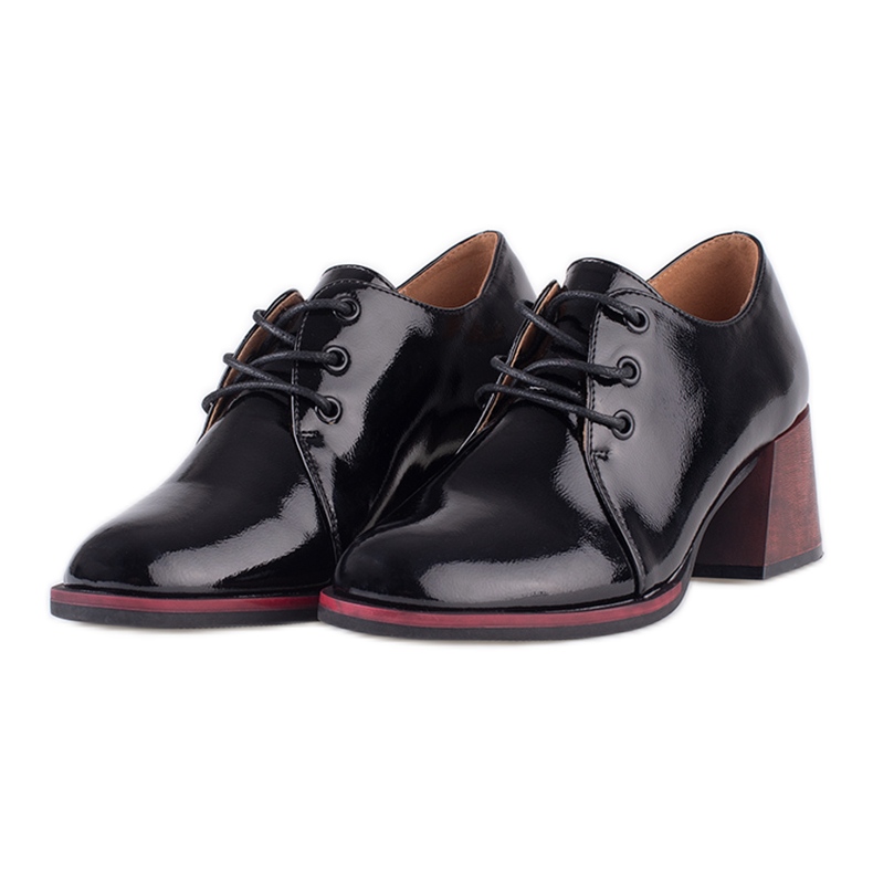 Zapatos de tacón Vinceza lacados negro