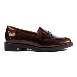 Zapatos marrones lacados de W. Potocki marrón