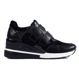 Zapatillas negras con velcro de W. Potocki negro