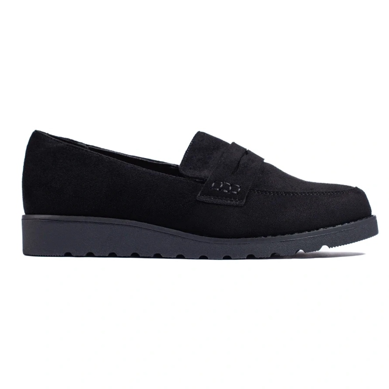 Zapatos clásicos de ante negro