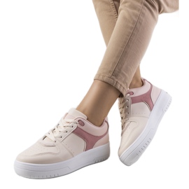 Deportivas beige de mujer Lins
