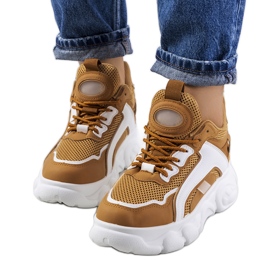 Deportivas marrones Bonina de mujer blanco