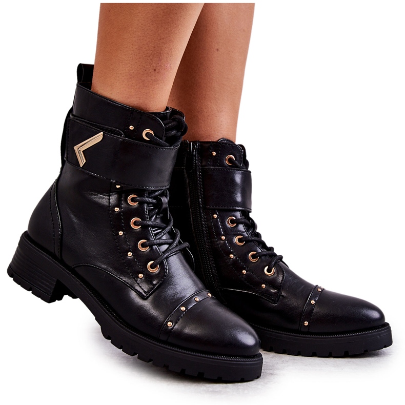 Botas Cálidas Piel Ecopiel Serpiente Negro Colira