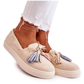 PS1 Zapatillas Mujer Slip-On Beige Venira