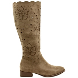 M.Daszyński Botas Beige Caladas SA197-18