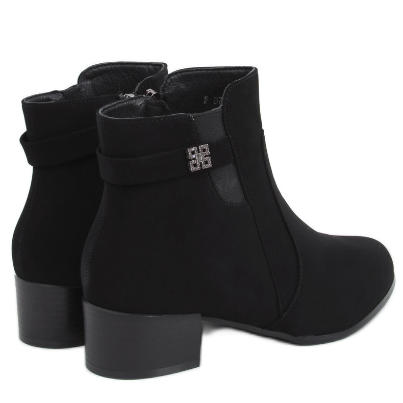 Botas de tacón bajo Radd Black negro