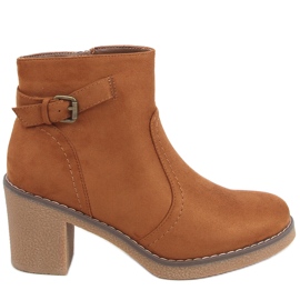 Botas con tacón de goma Retta Camel marrón