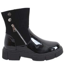 Botas Unni lacadas en negro
