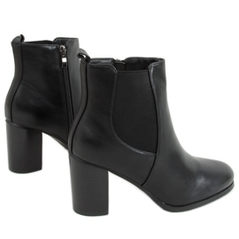 Botines clásicos de tacón de Elvira Black negro