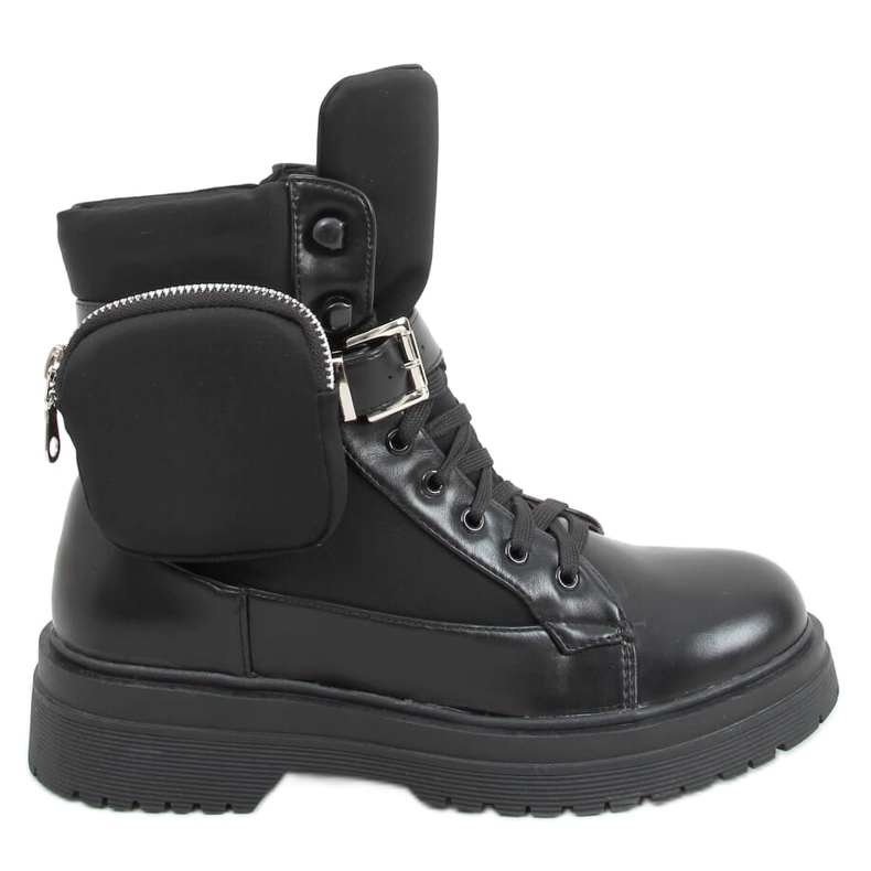 Botas militares con bolsa Baku Black negro