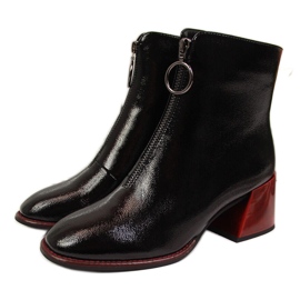 Botas mujer Filippo charol lacado negro