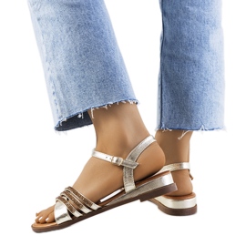 Sandalias doradas con circonita Parade dorado Sandalias doradas con circonita Parade dorado