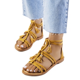 Sandalias mujer Mantila amarillas amarillo