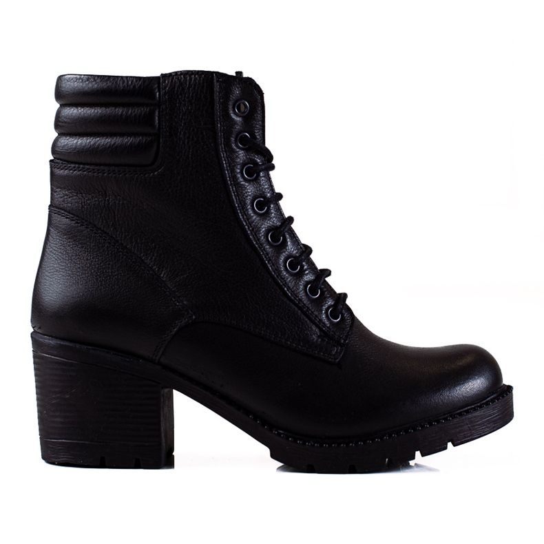 T.Sokolski Botas de cuero Sokolski Dasmkie negras en el poste negro