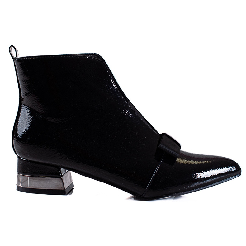 T.Sokolski Elegantes botas de mujer Sokolski lacadas en negro