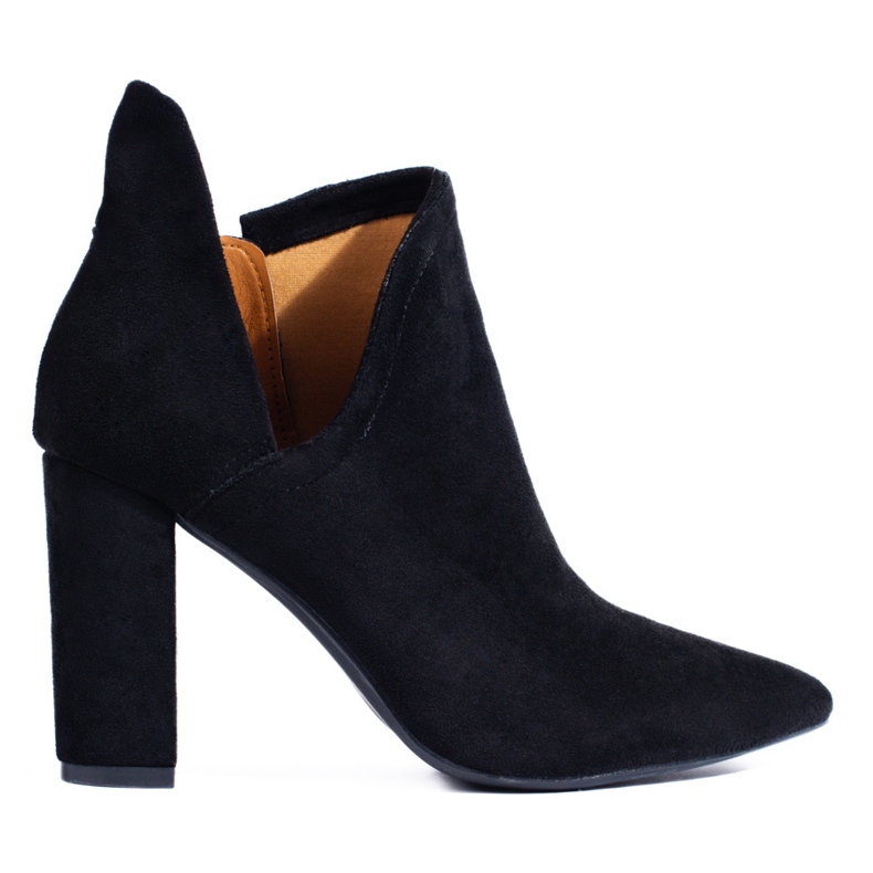 Botas de mujer Shelovet altas negras con corte negro