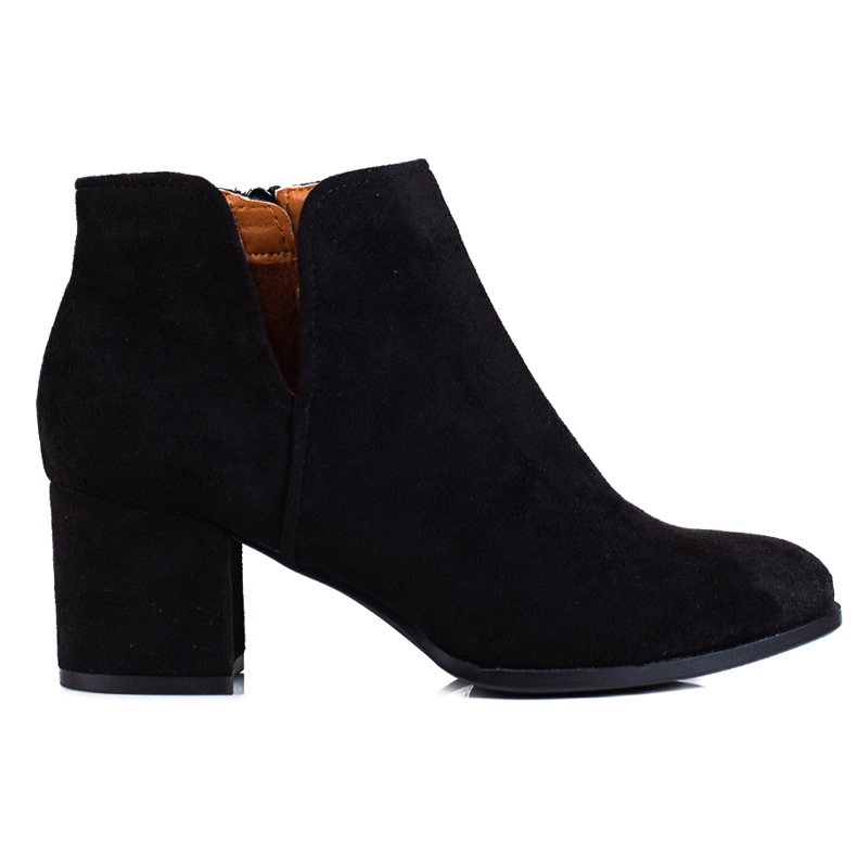 Botas de mujer Shelovet negras con cut-out negro Botas de mujer Shelovet negras con cut-out negro