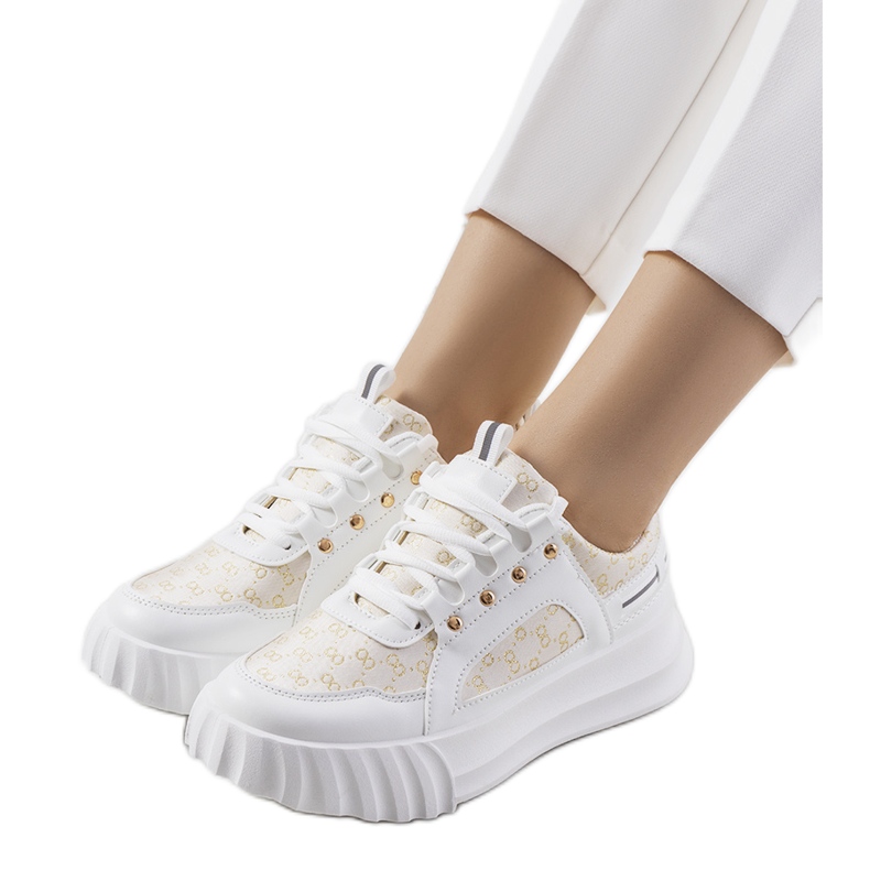 Deportivas Heleno beige blanco