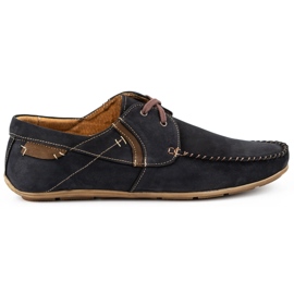 Olivier Mocasines hombre piel negros 297