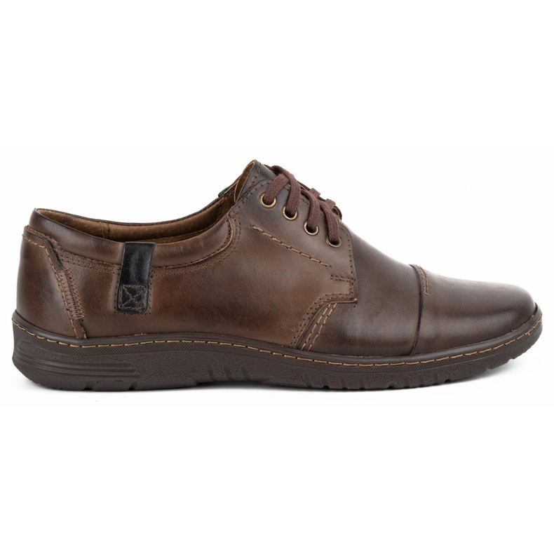 Olivier Zapatos hombre piel 416MP marron oscuro marrón