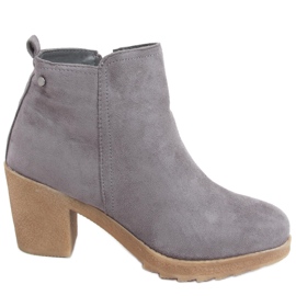 Botas de tacón ancho de Wimko Grey gris