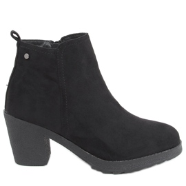 Botas de tacón ancho Wimko Black negro