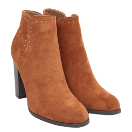 Botas de tacón de Nora Camel marrón