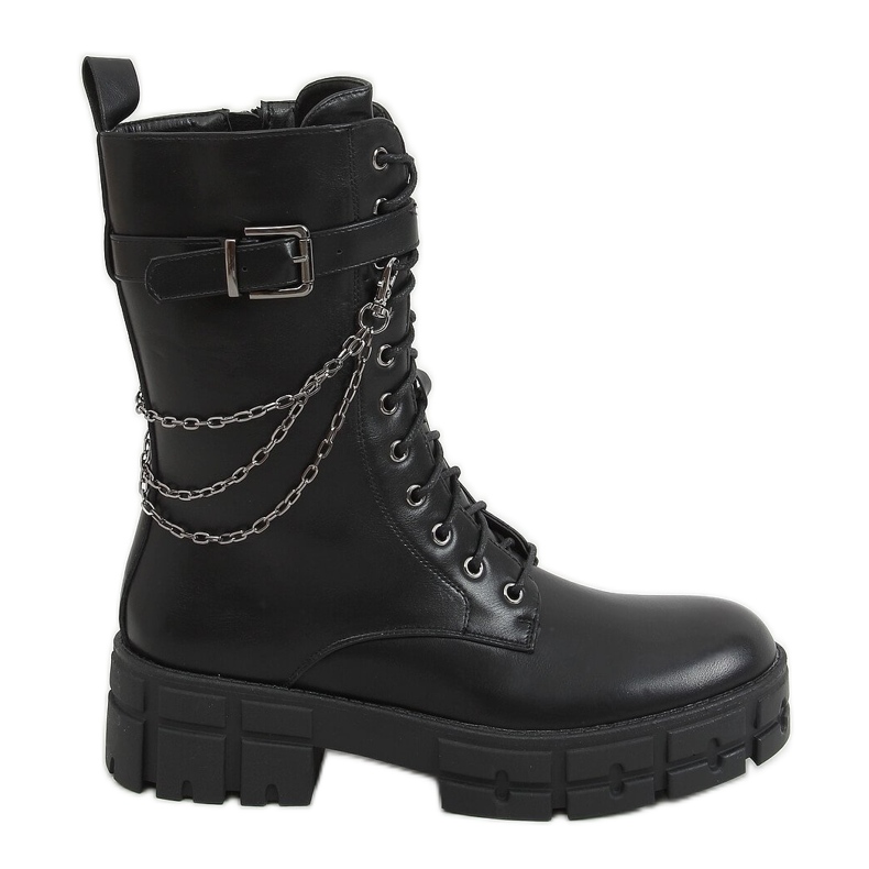 Trabajadores con cordones Lauma Black negro