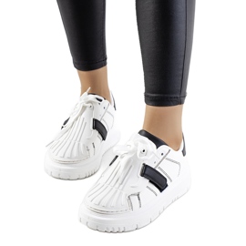 Zapatillas blancas con velcro de Pates blanco Zapatillas blancas con velcro de Pates blanco
