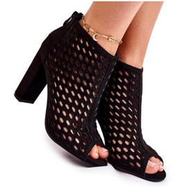 WT1 Botas caladas en ante negras de Jenissa negro