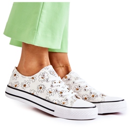 PS1 Zapatillas bajas de mujer con flores blancas Janey blanco